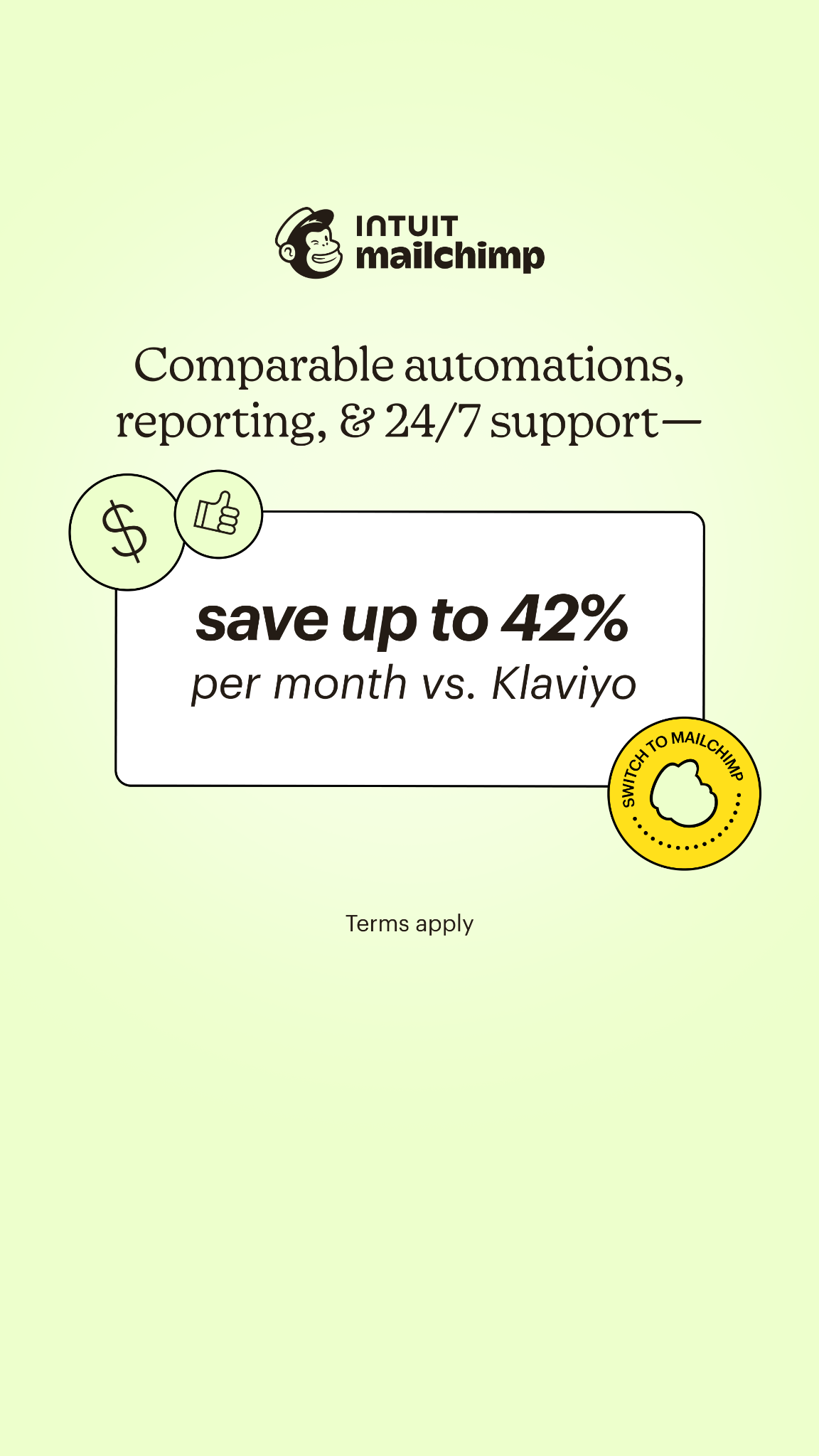 Intuit Mailchimp Facebook ad