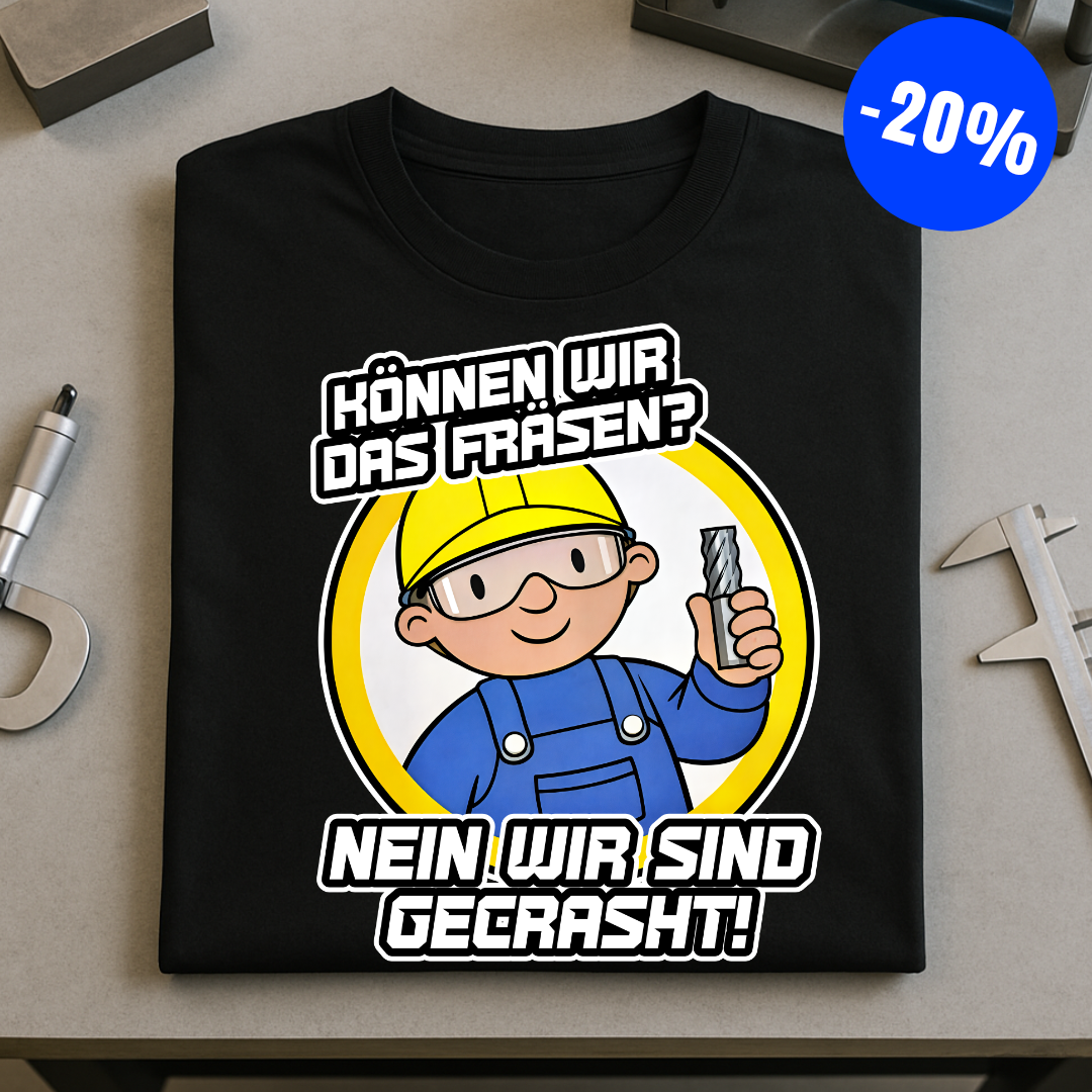 Zerspanercrew.de Facebook ad: Können Wir Das Fräsen - Premium T-Shirt