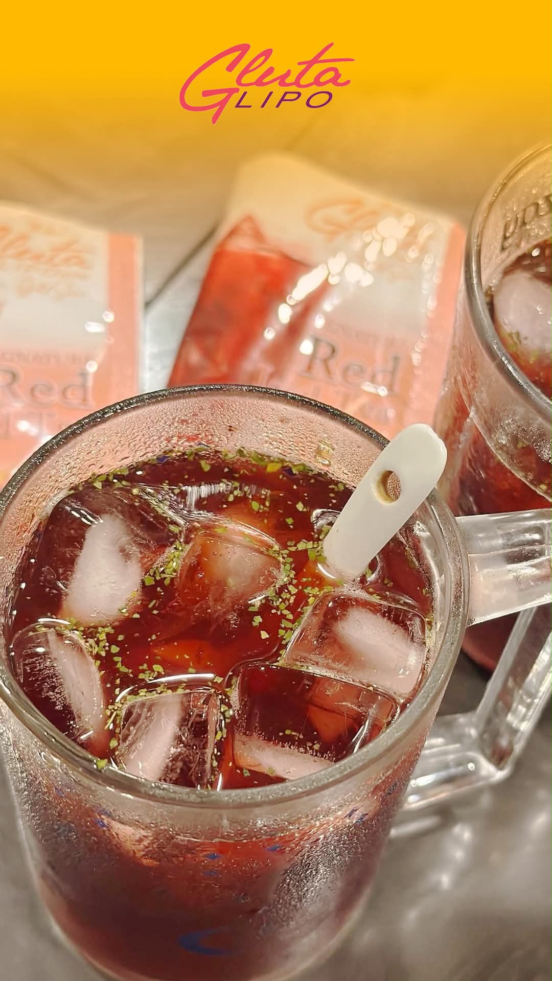 Glutalipo Main Official Facebook ad: Sa dami ng red tea diyan, GLUTALIPO RED…