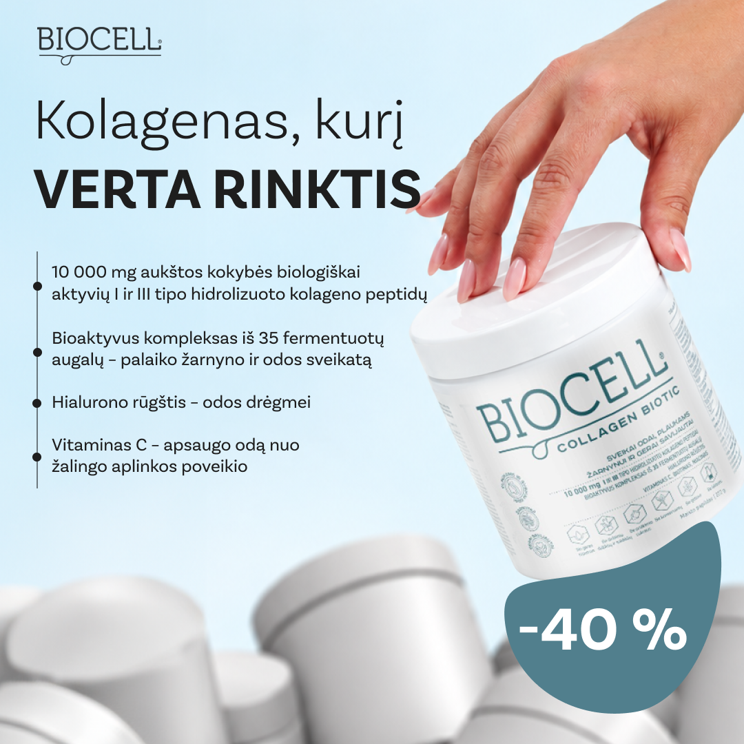 BIOCELL Lietuva Facebook ad: Unikalios sudėties kolagenas