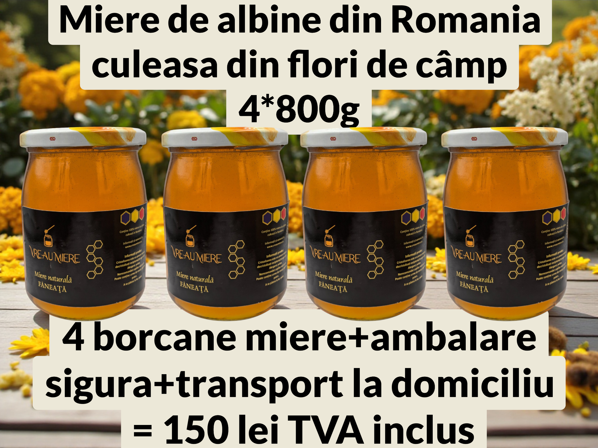 VreauMiere.ro Facebook ad: Miere bună