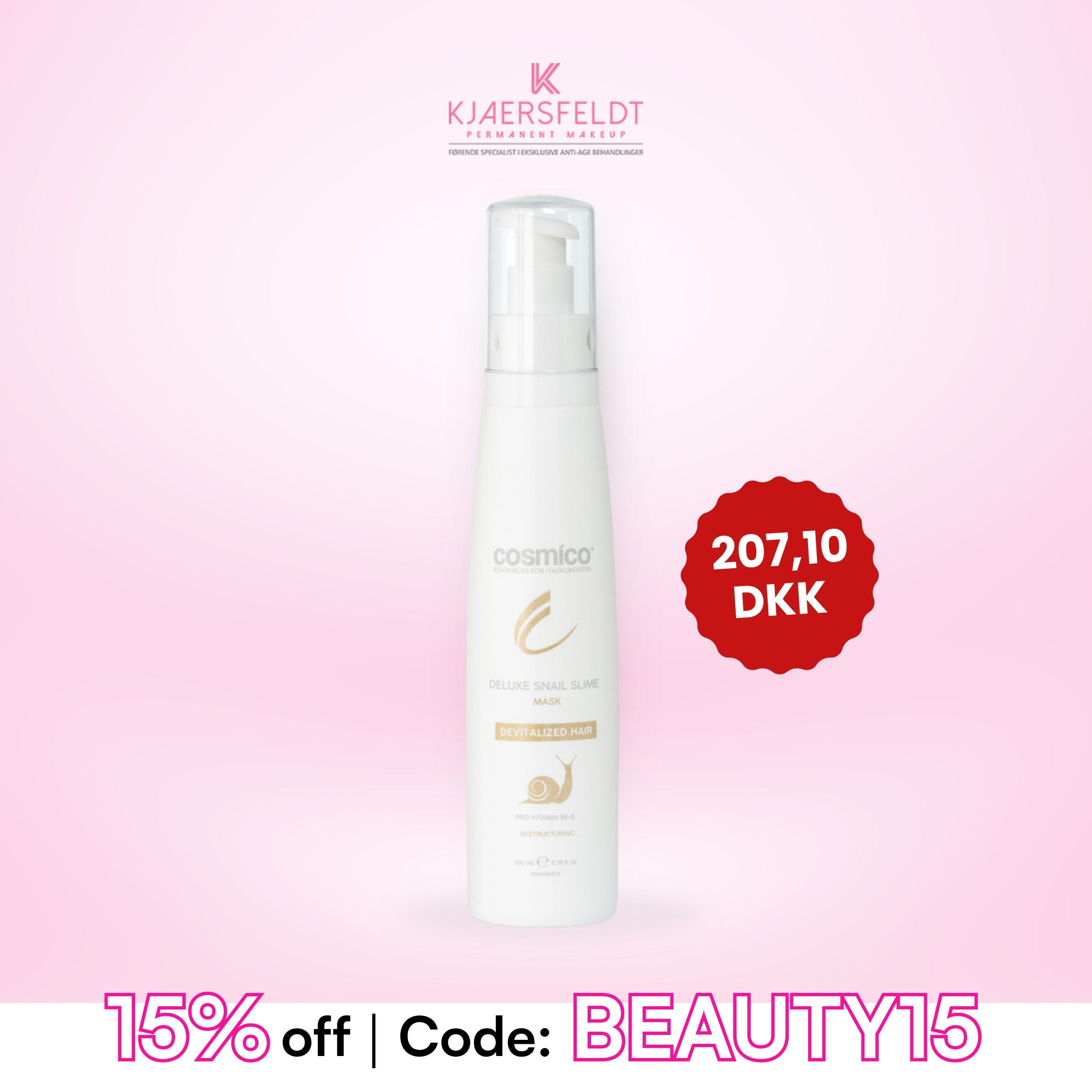Kjaersfeldt Permanent Makeup Facebook ad: Fejr Mors Dag med den perfekte gave, 15%…