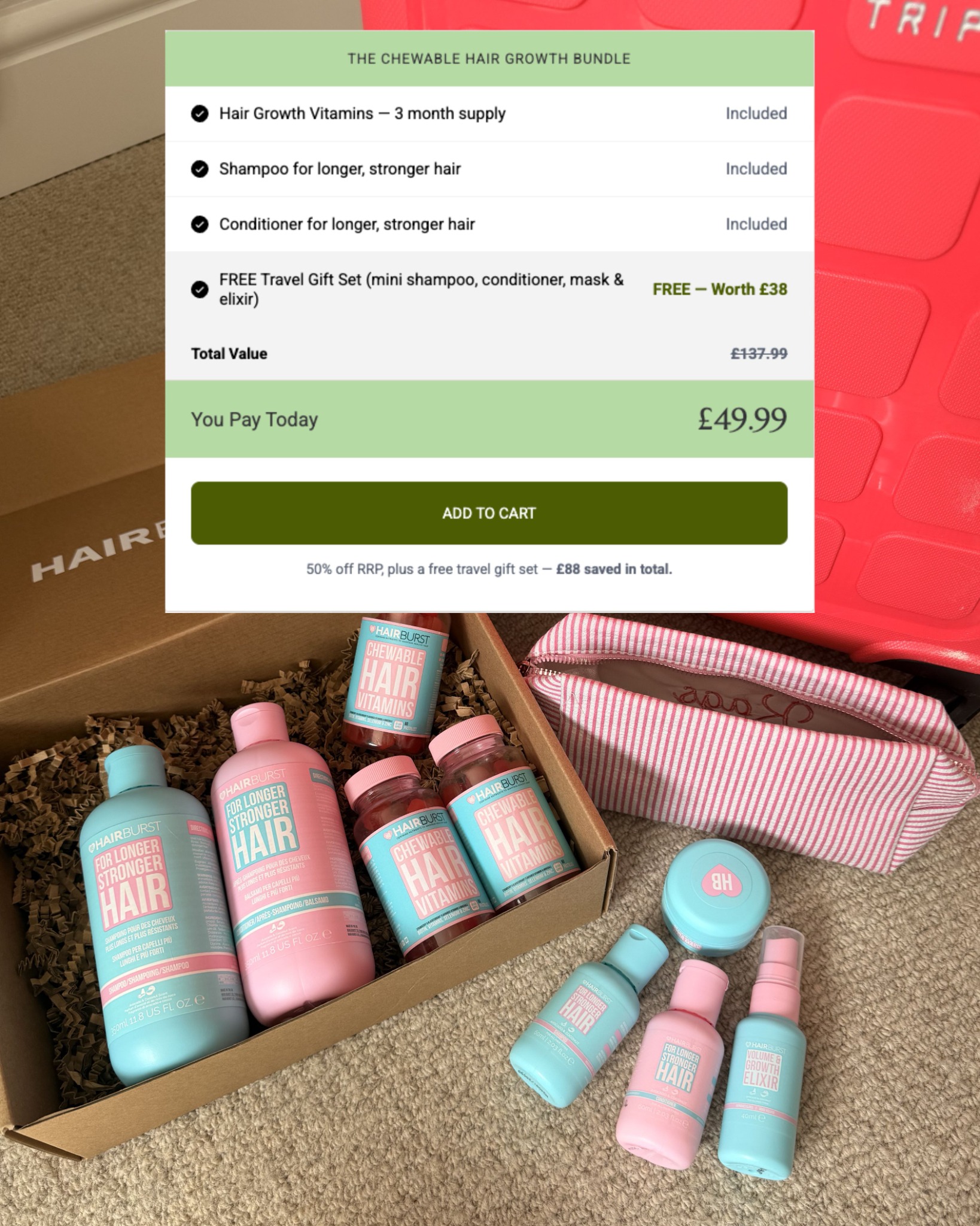 Hairburst Facebook ad