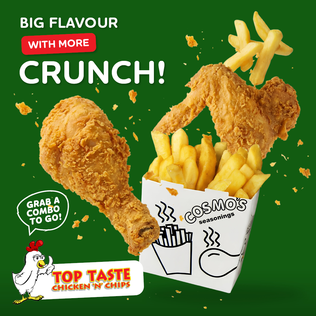 Top Taste Chicken 'n' Chips Facebook ad: Your local chicken and chips