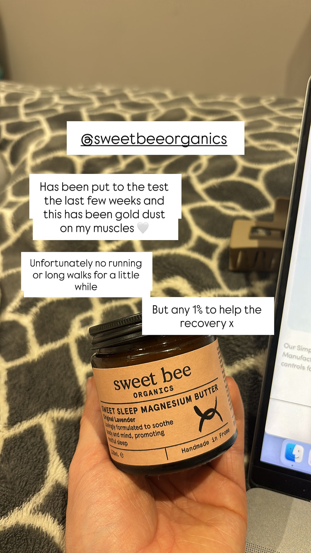 Sweet Bee Organics Facebook ad