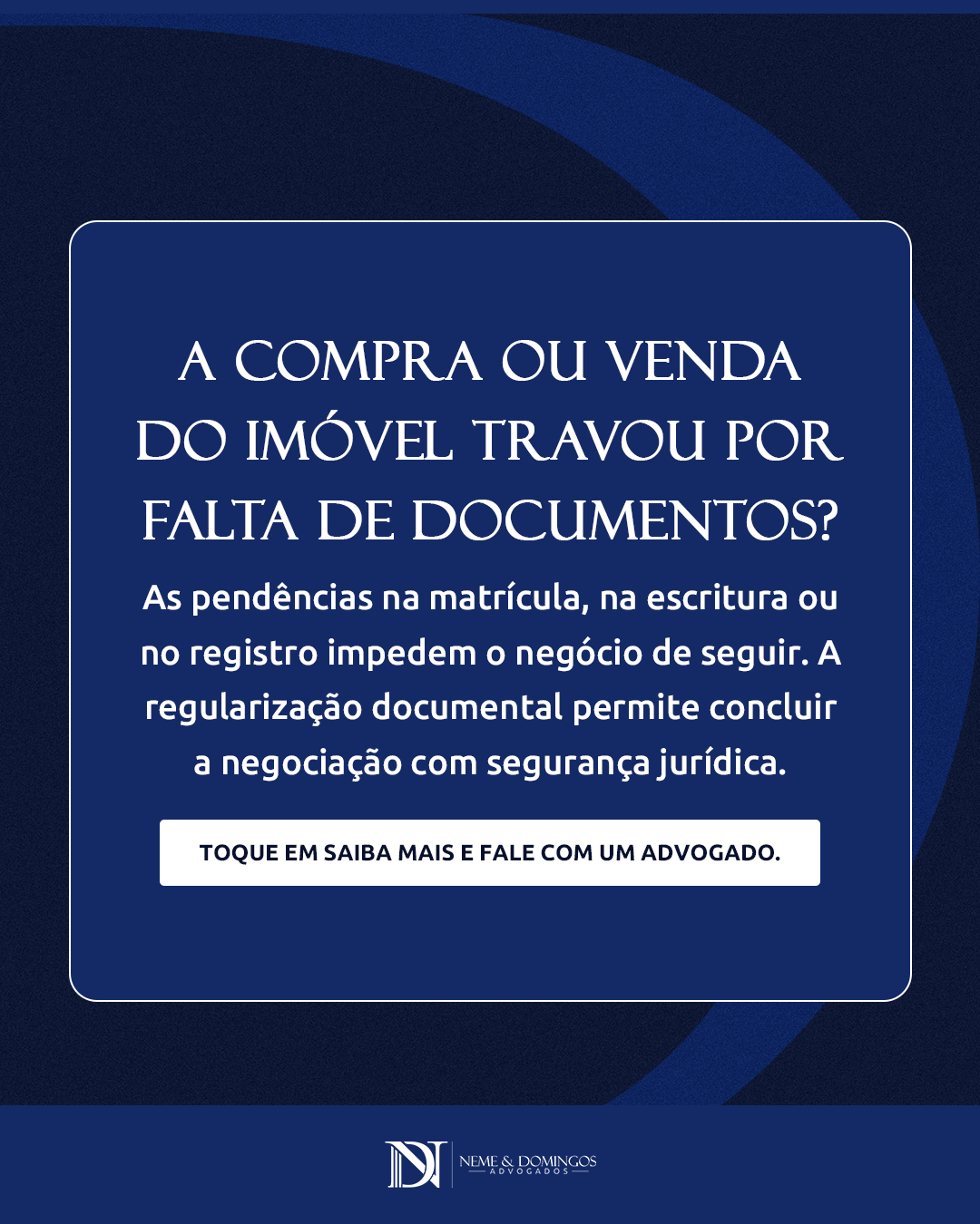 Neme & Domingos Advogados Facebook ad: Converse com Advogado Especialista