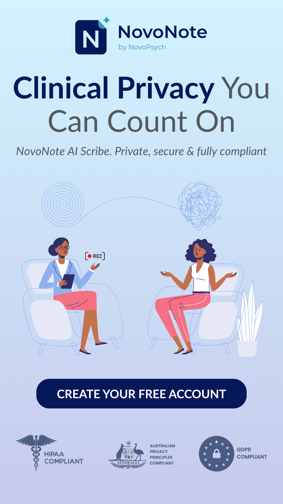 NovoPsych Facebook ad