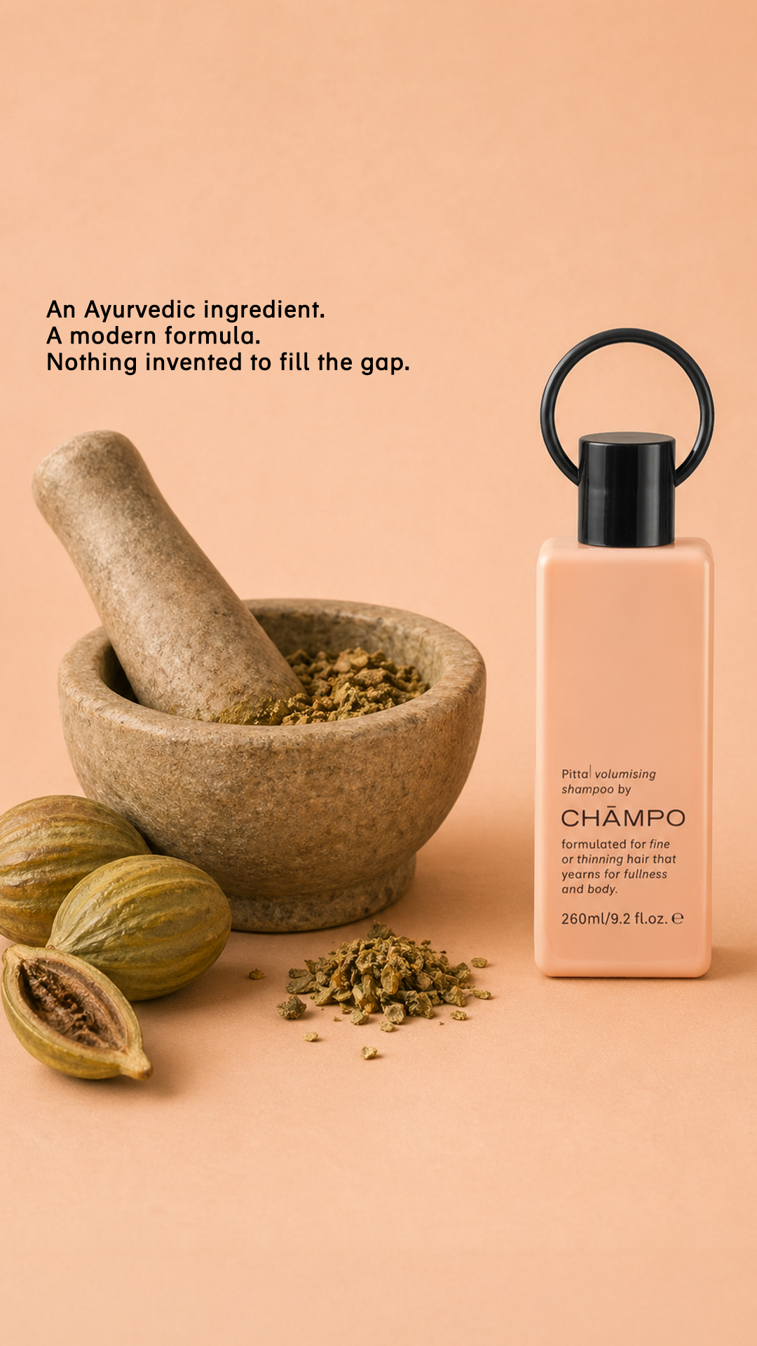 Chāmpo Haircare Facebook ad