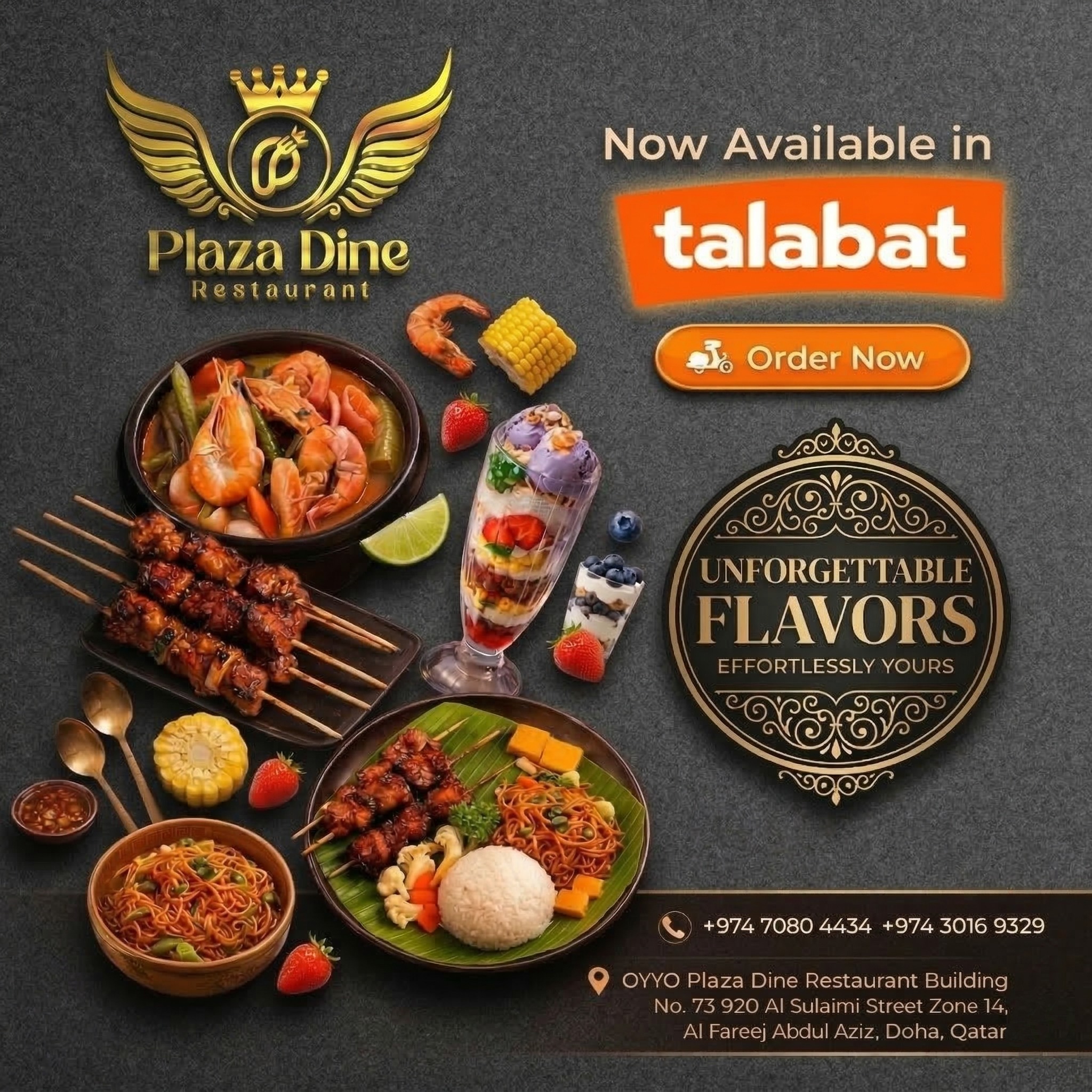 Plaza Dine Restaurant Facebook ad: Plaza Dine Restaurant delivery service in Qatar | Talabat