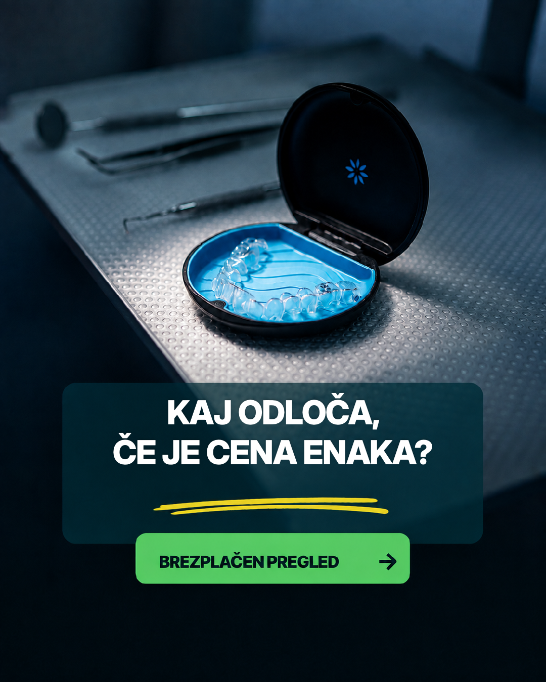 OrthoDental Facebook ad: Kaj odloča, če je cena enaka?