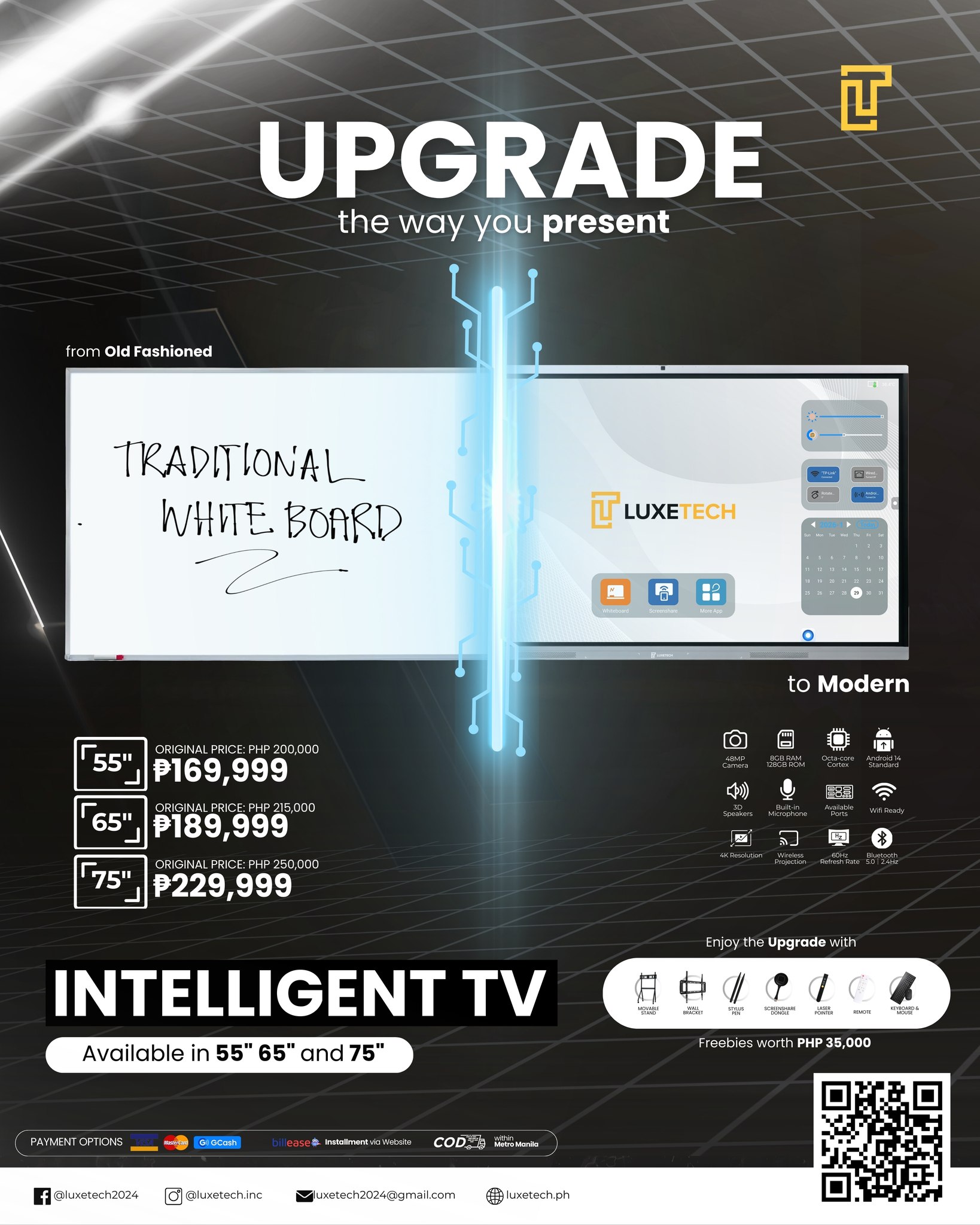 Luxetech Facebook ad: πππππππ, πππ πππ πππ πππππππ.