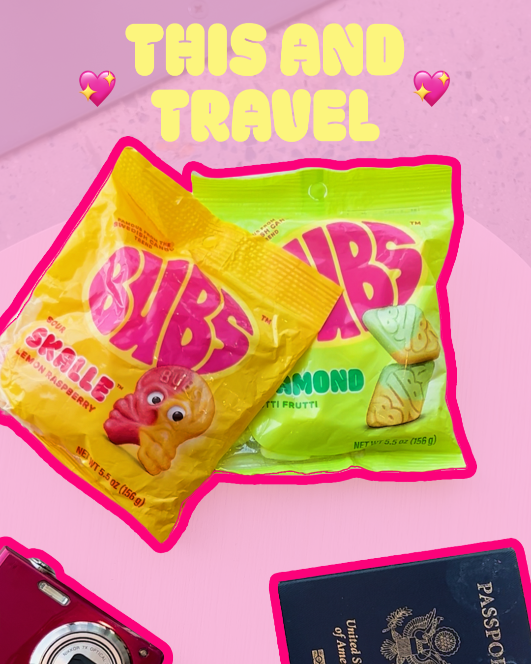 BUBS USA Facebook ad: BUBS and Travel <3