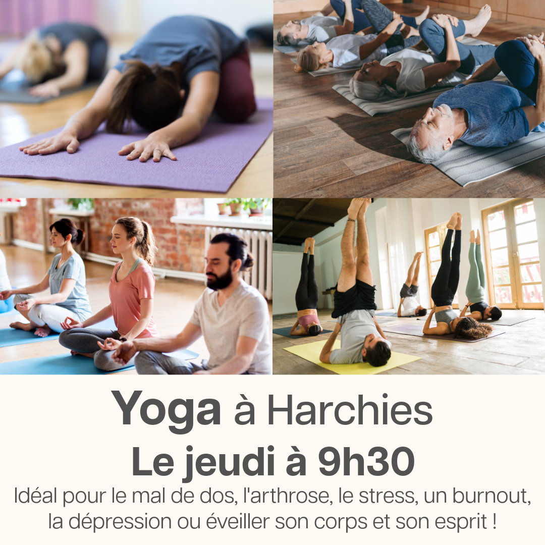 Sylvain Derre - Yoga & Médium Facebook ad: Réservez votre cours de yoga à Harchies