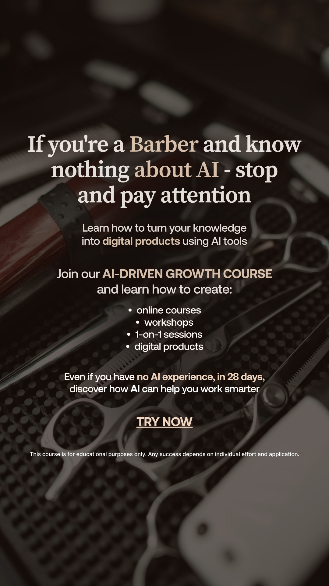 Tori Business Growth Facebook ad