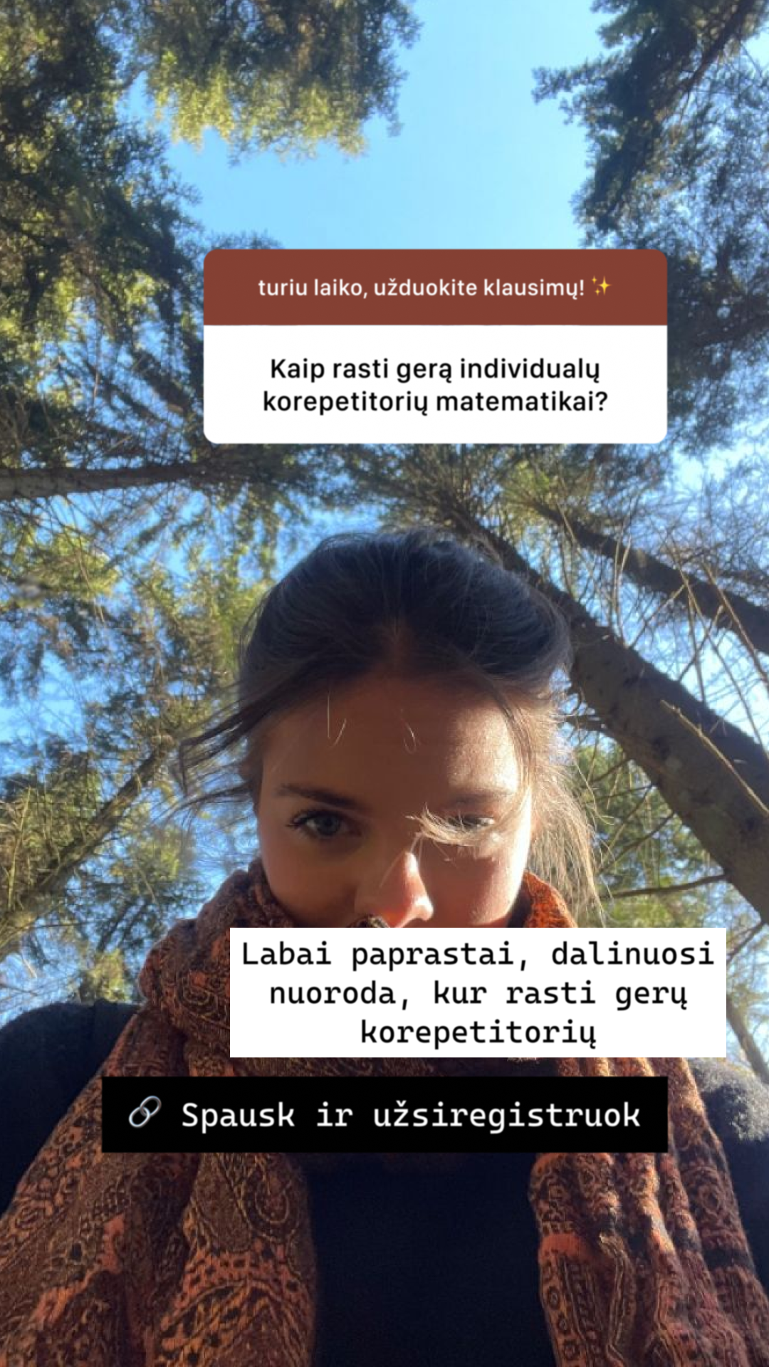Matematikos korepetitorius Arnas Facebook ad: Išankstinė registracija