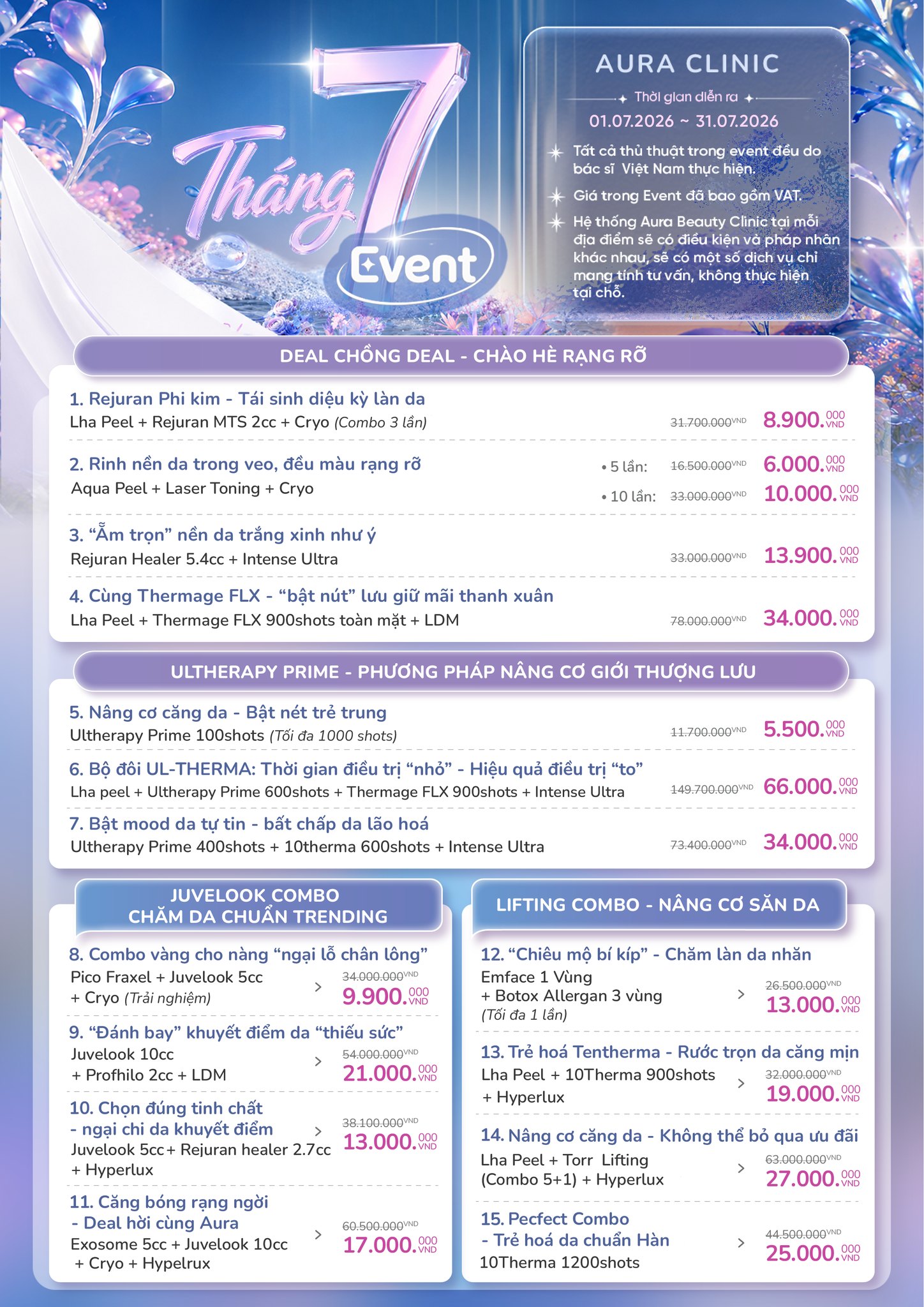 Aura Clinic Facebook ad