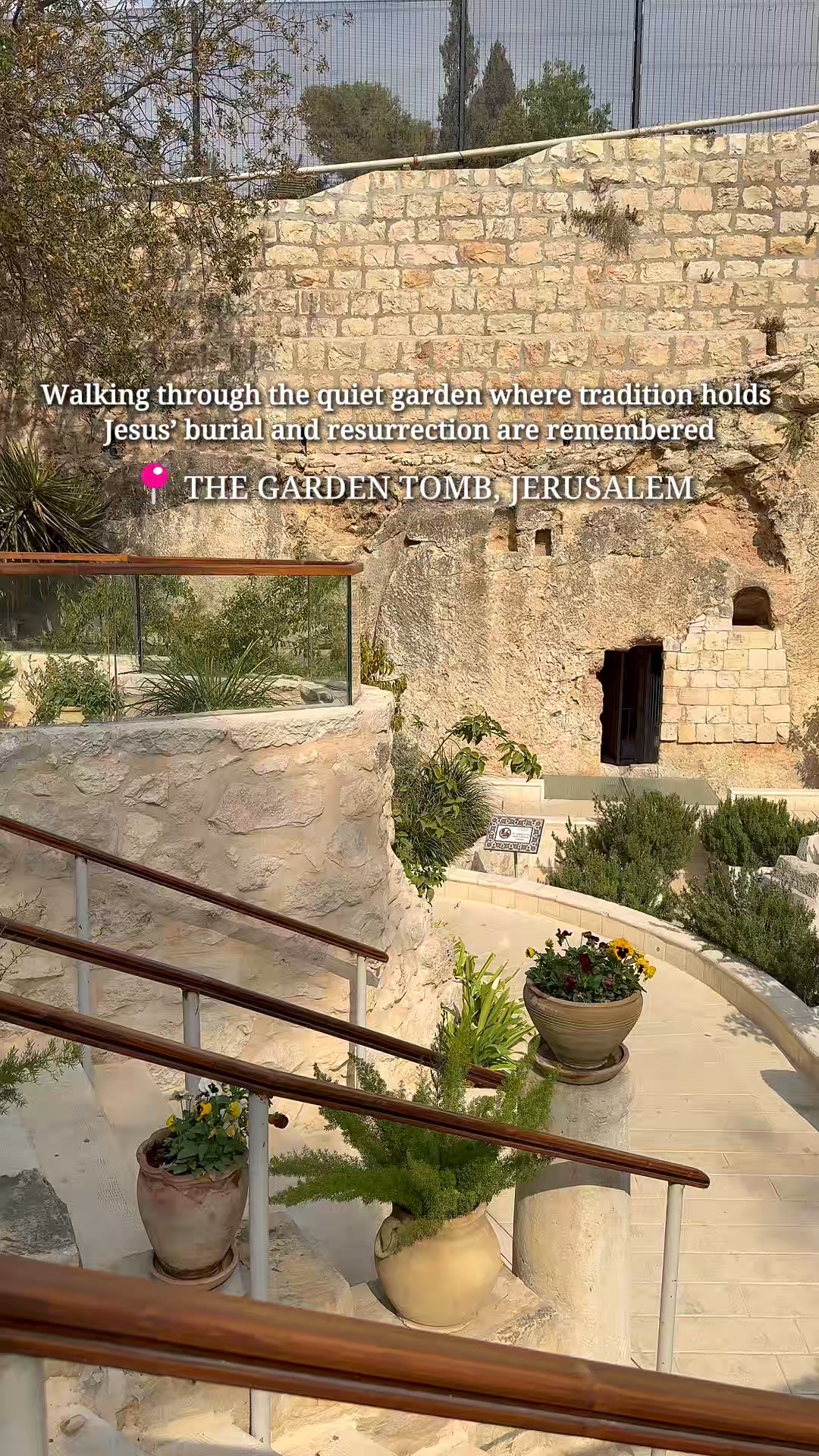 Spirit of the Holy Land Facebook ad: The Garden Tomb in Jerusalem is believed by…
