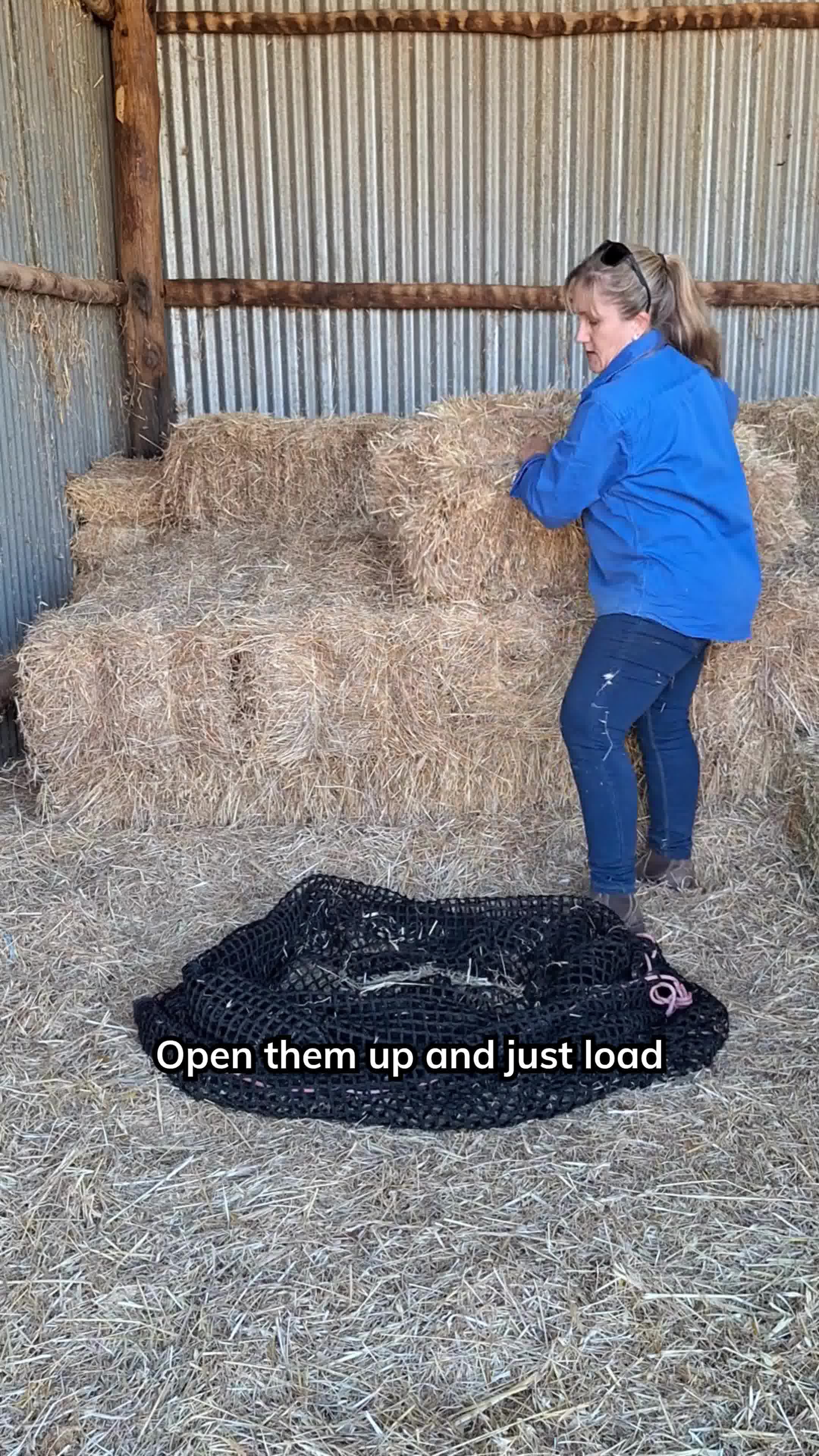 Gutzbusta Slow Feed Hay Nets USA Facebook ad: New XL Hay Net