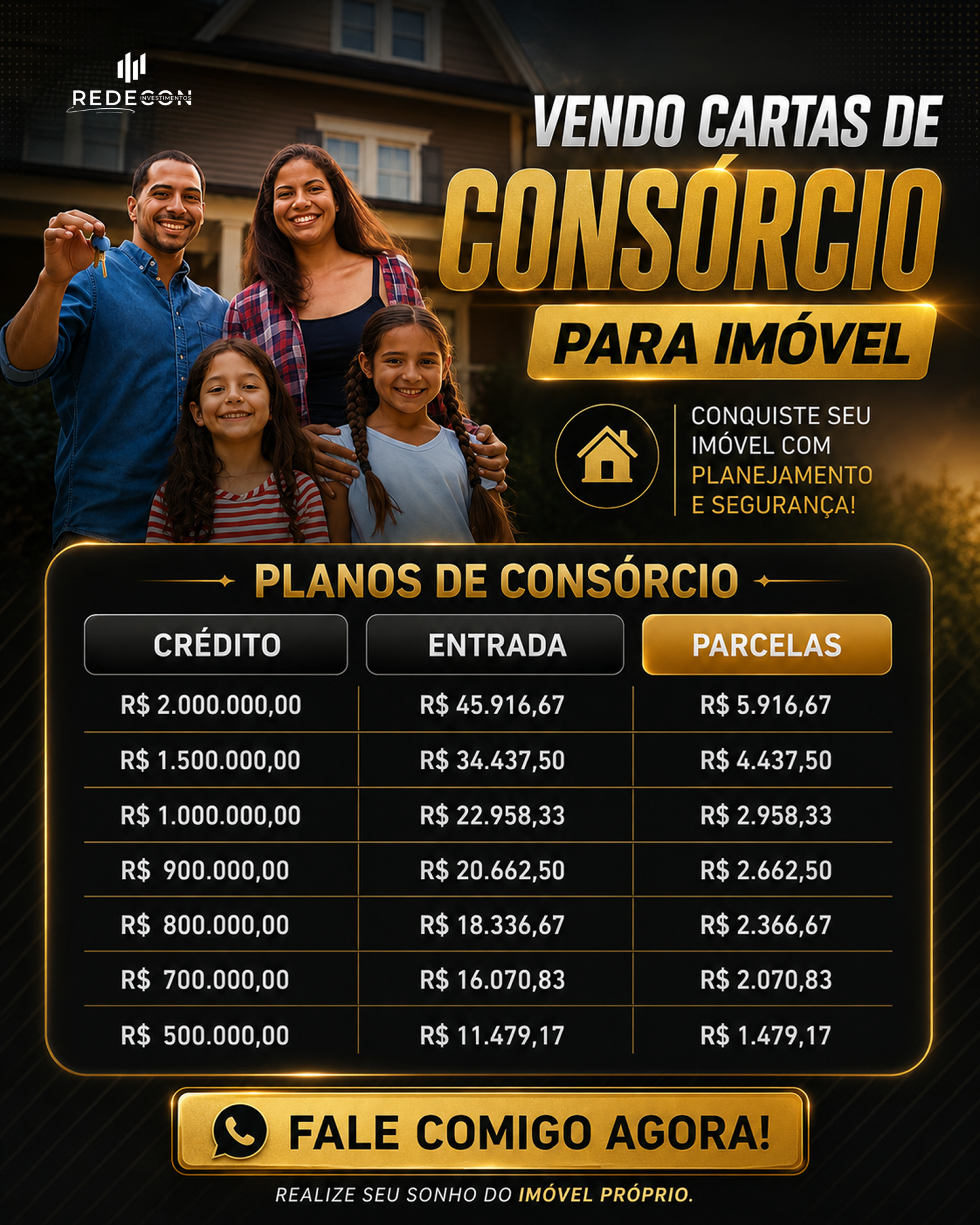 Redecon investimentos Facebook ad