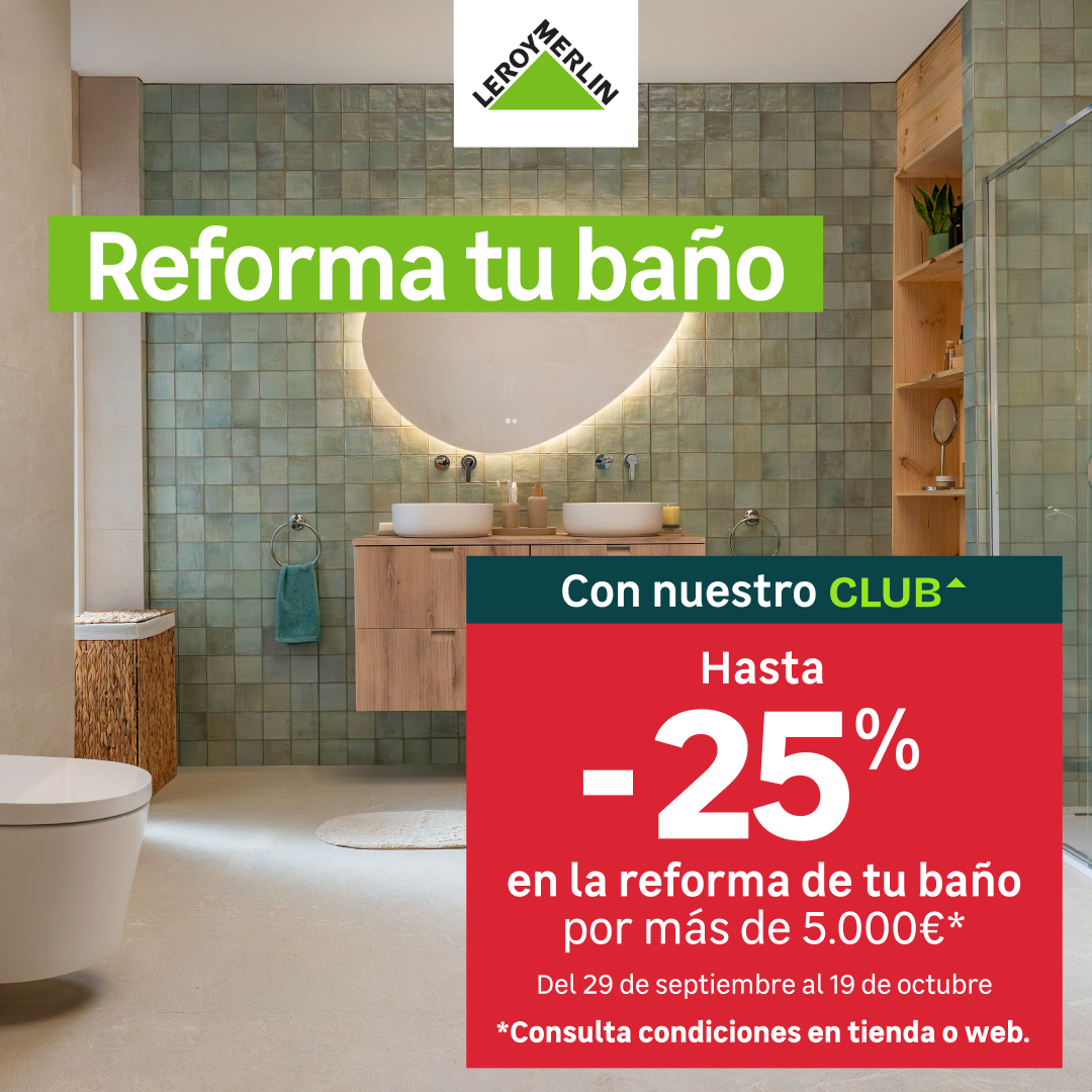 Leroy Merlin España Facebook ad: Hasta -25%