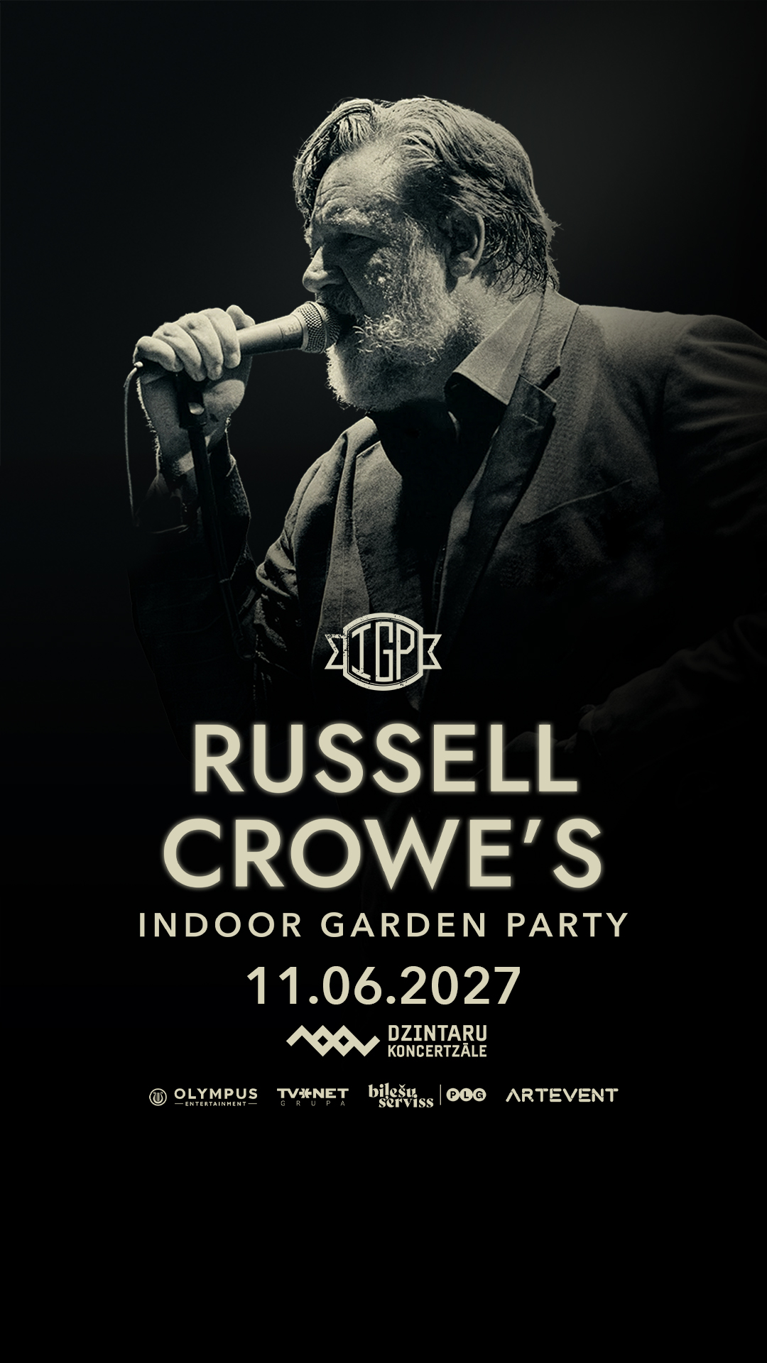 ArtEvent - concert agency Facebook ad: One evening with RUSSELL CROWE