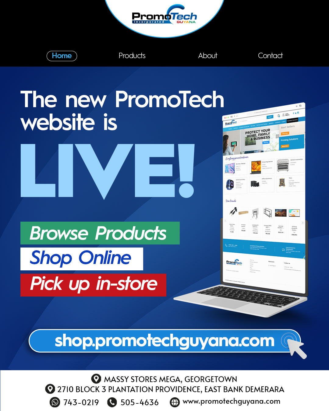 Promotech Inc- Guyana Facebook ad: Promotech Guyana | IT Solutions & Electronics Superstore