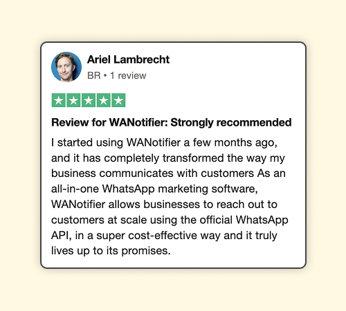 WANotifier Facebook ad