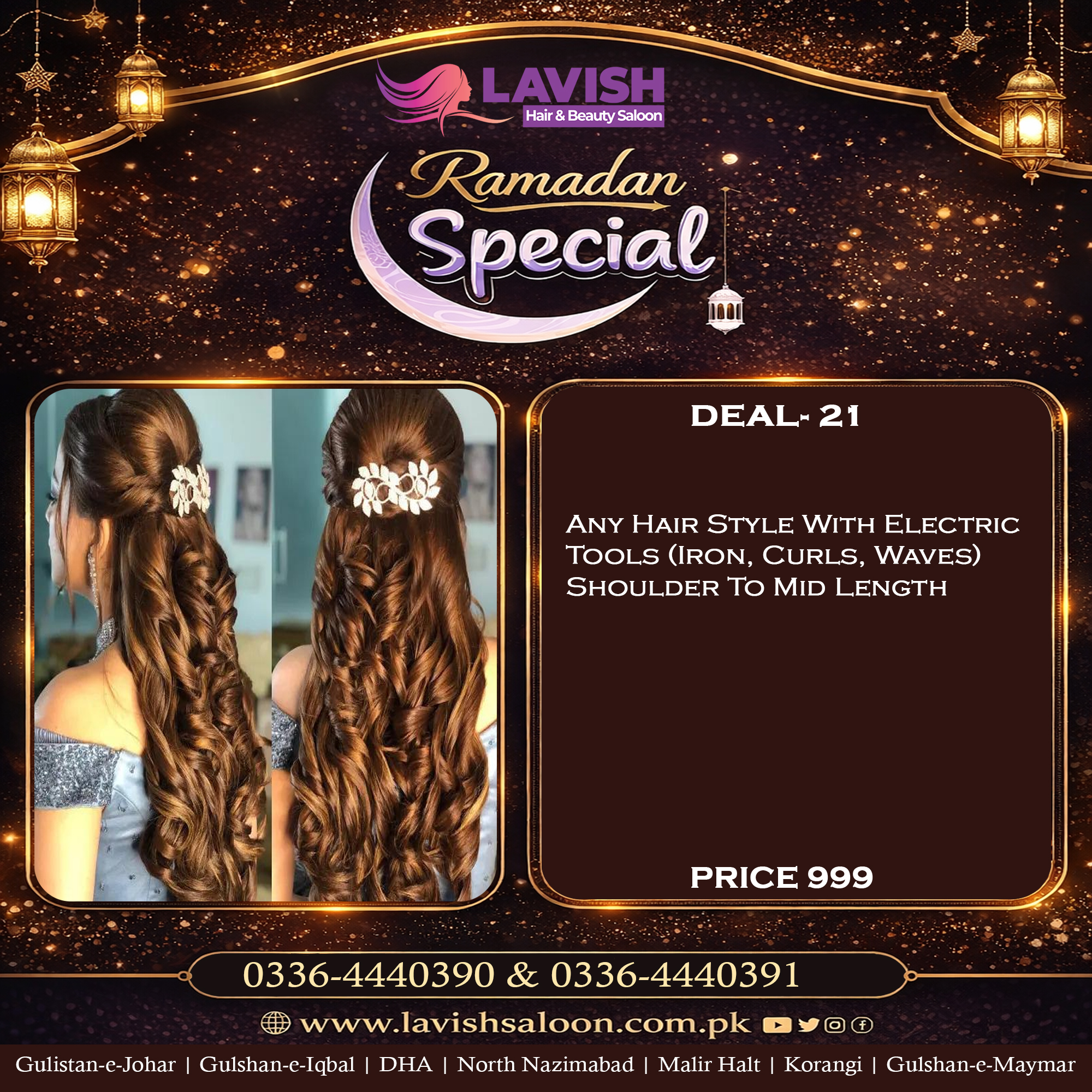Lavish Hair & Beauty Salon Facebook ad