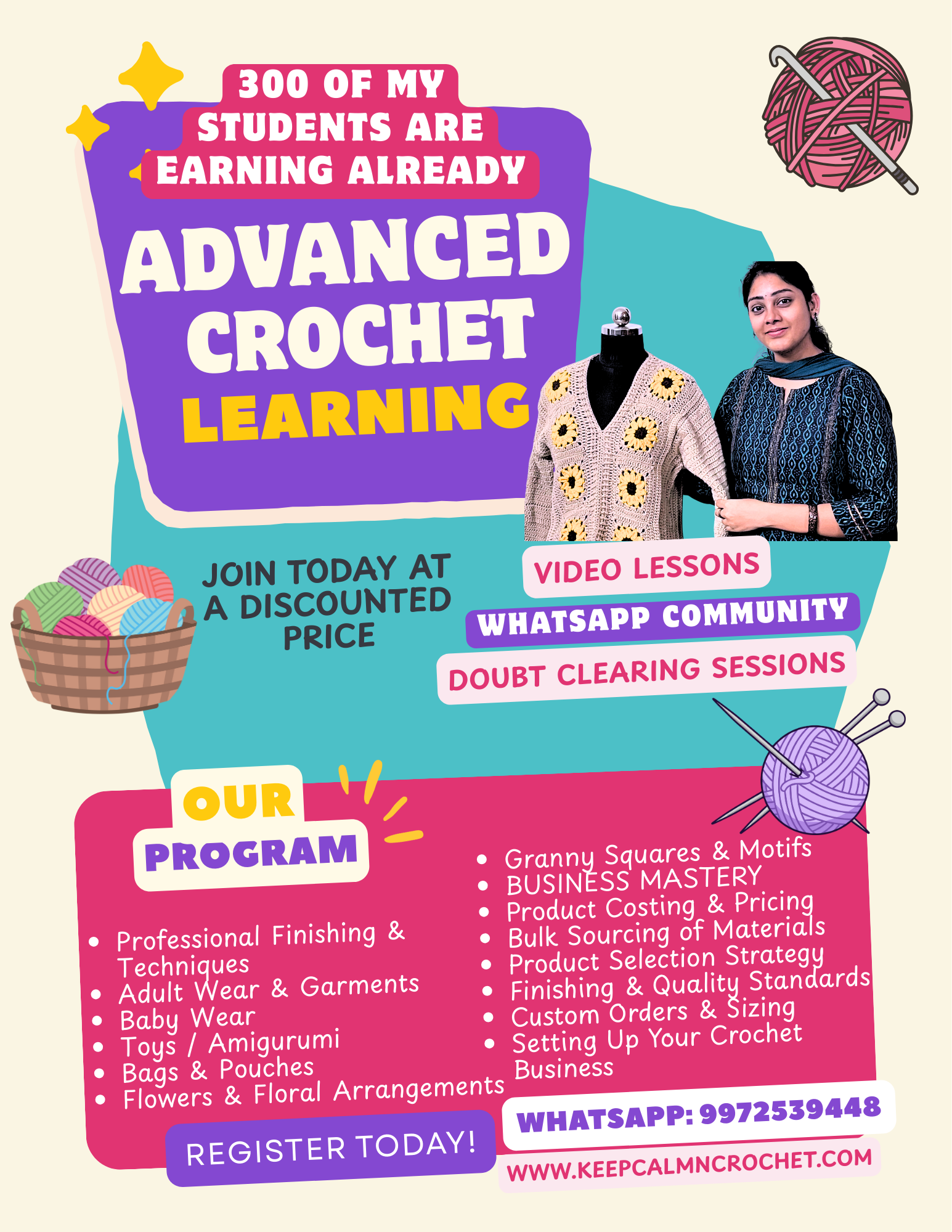 Keep Calm N Crochet Facebook ad