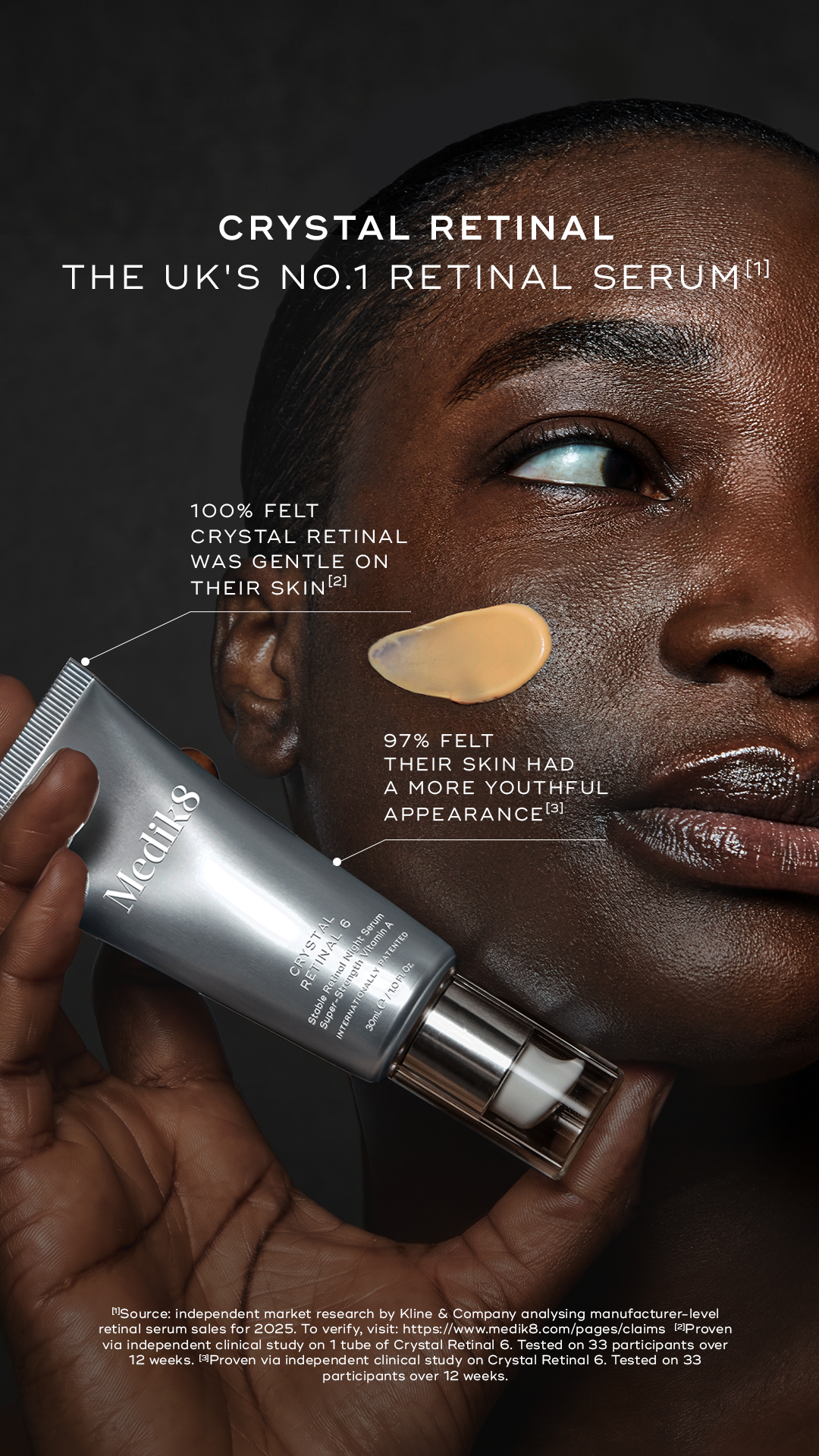 Medik8 Facebook ad: The No.1 Retinal Serum Worldwide*