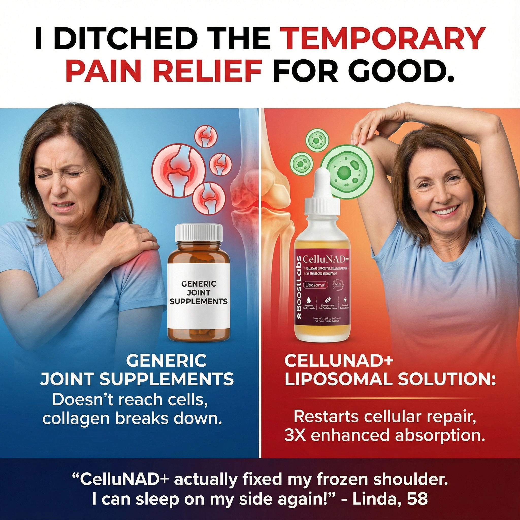 Sarah Mitchell Menopause Joint Expert Facebook ad
