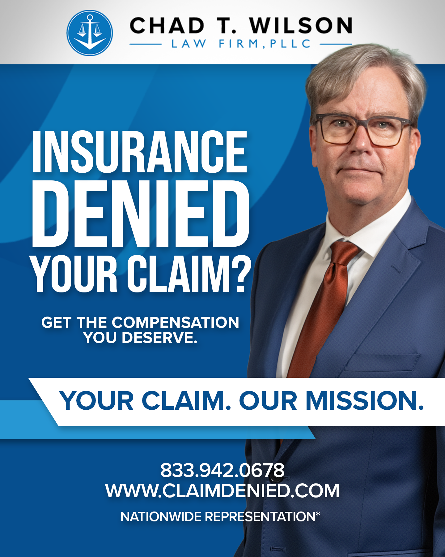 Chad T. Wilson Law Firm Facebook ad