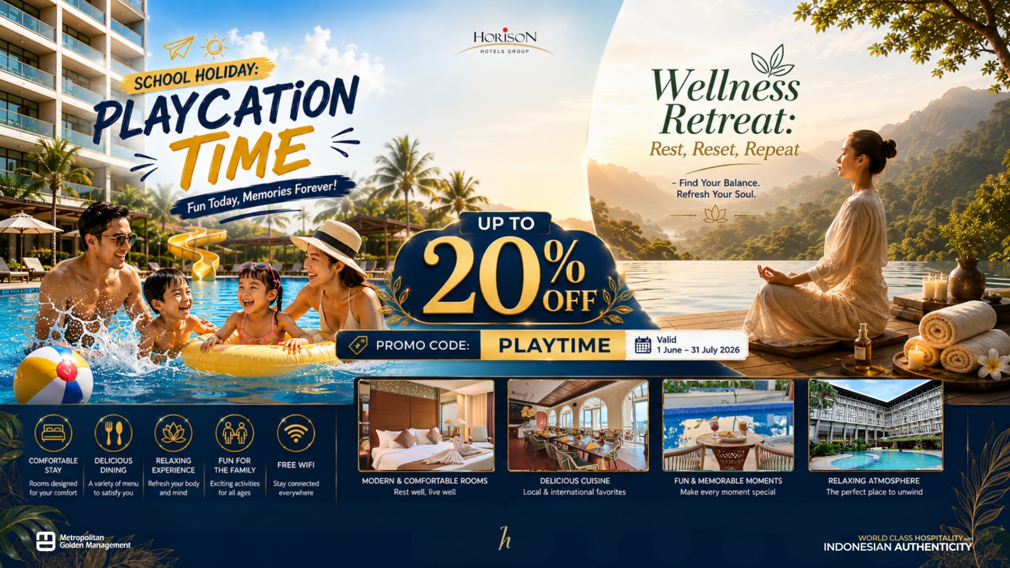 Horison Hotels Facebook ad from Jun 10, 2026