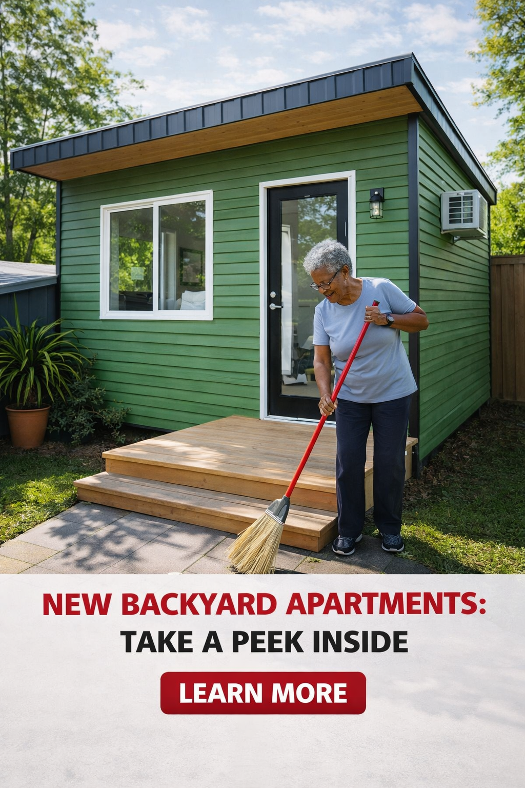 Smart Finds Facebook ad: Modern Backyard Apartments