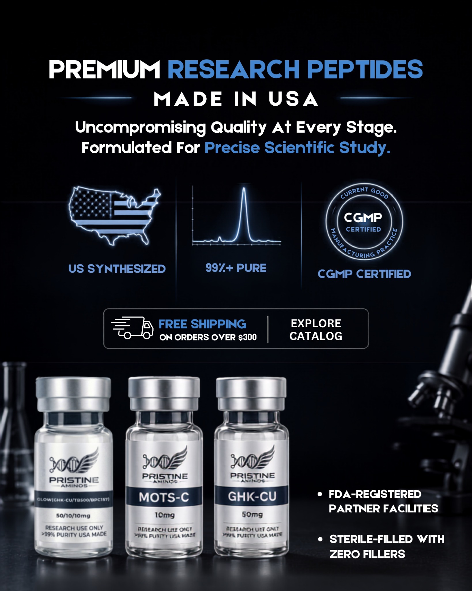 Pristine Ahminos Facebook ad: Shop Research Materials