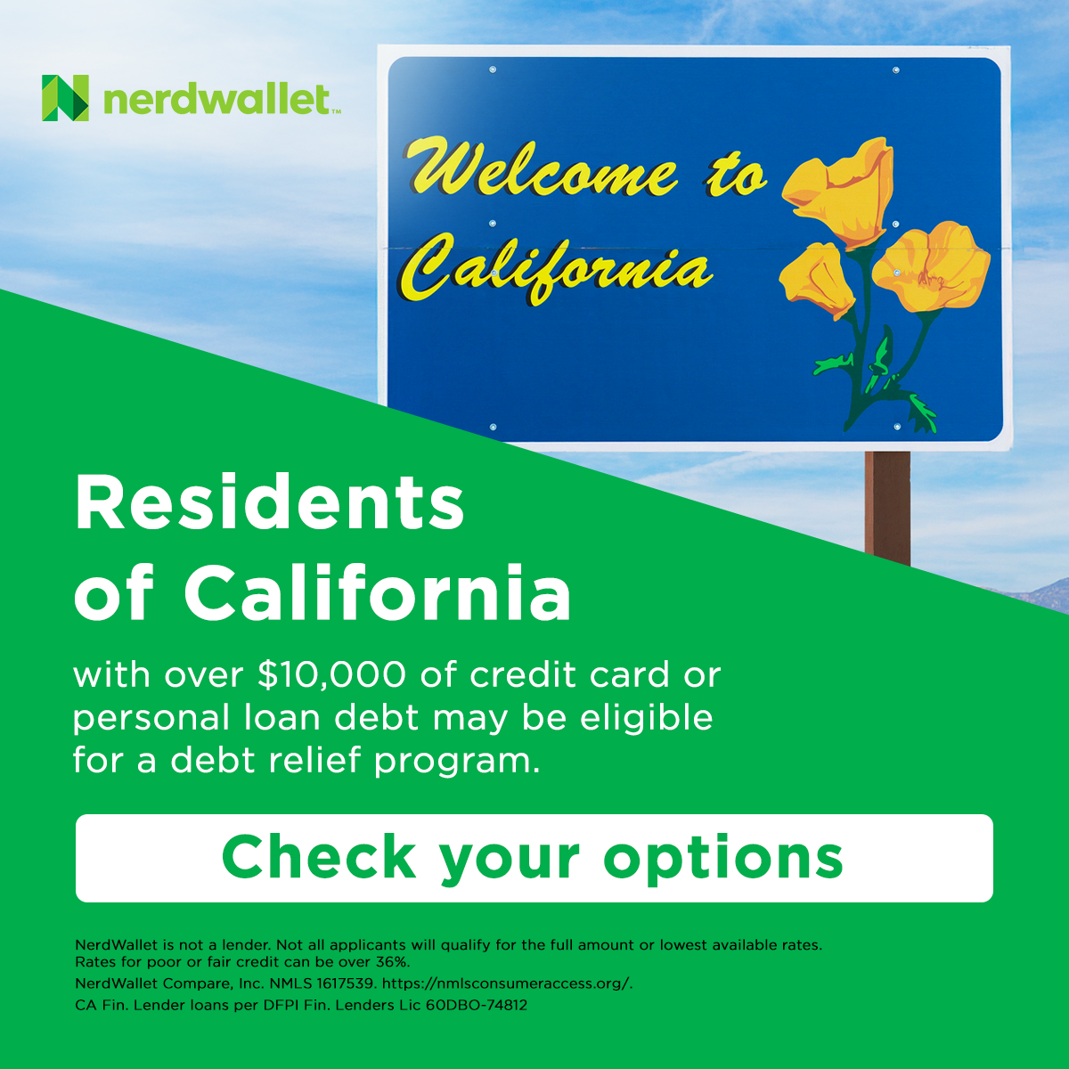 NerdWallet Facebook ad