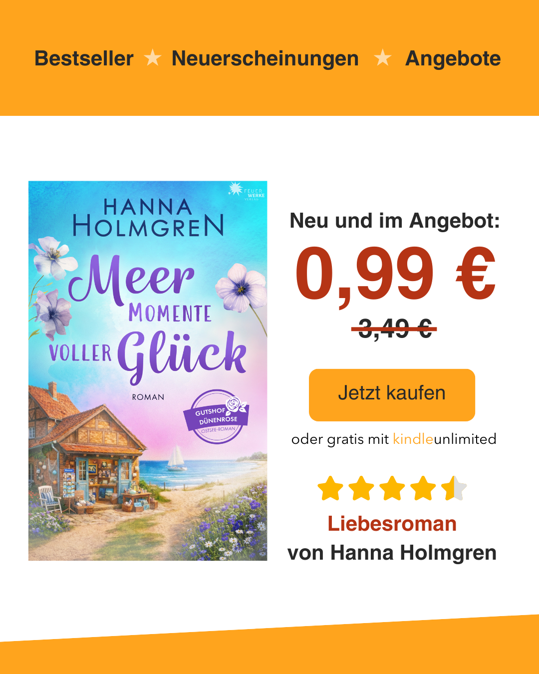Kindle Bestseller Facebook ad from Mar 26, 2026