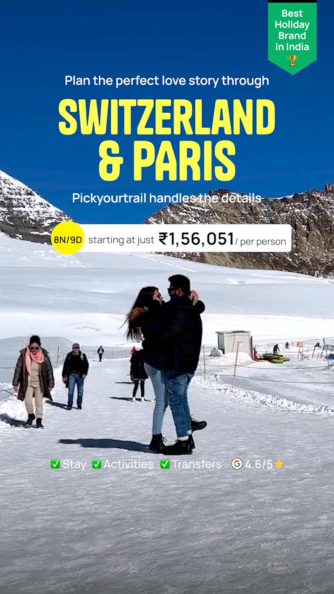 Pickyourtrail Facebook ad: Europe Tour Packages