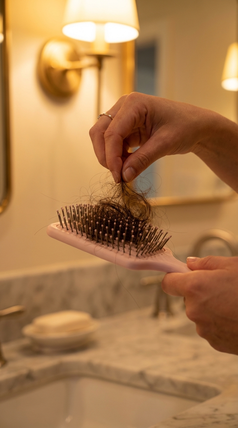 Allpa Botanicals Facebook ad: Less Hair in Your Brush
