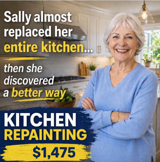 Workoo Facebook ad: $1475 Kitchen Makeover in 1 Day!
