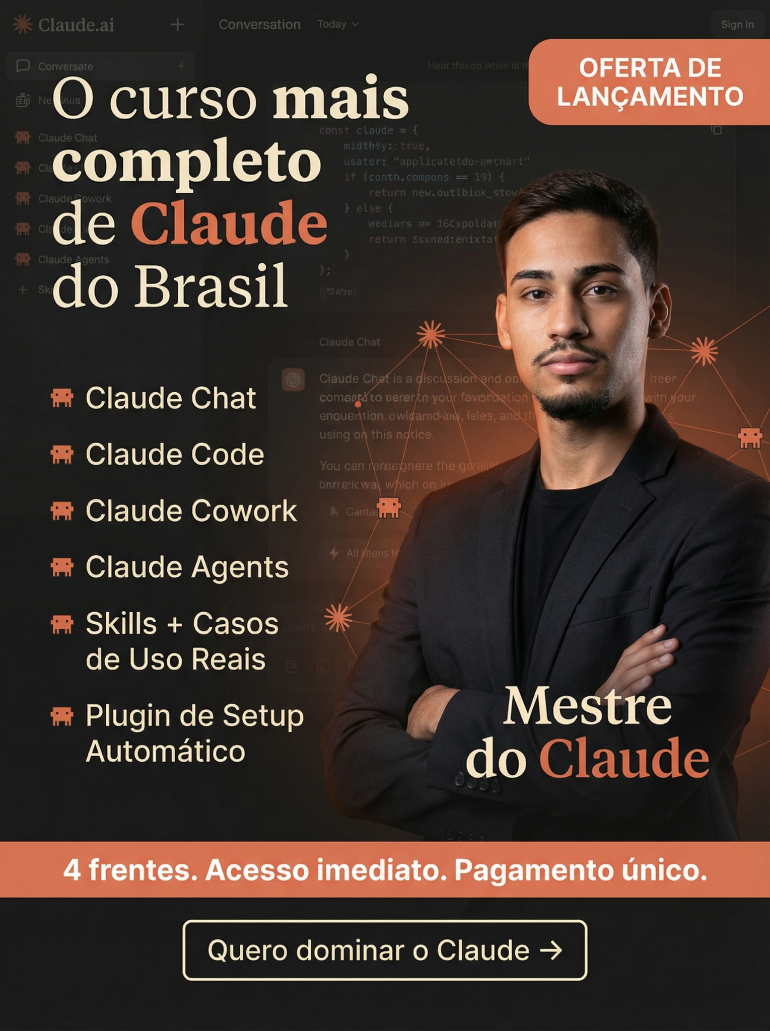Vinícius Guimarães Facebook ad: Mestre do Claude
