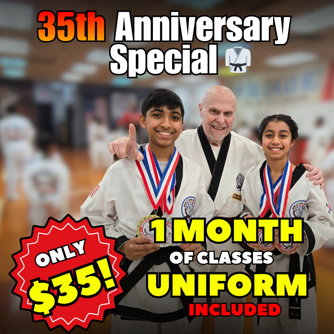 Nate Gordon's Black Belt Academy Facebook ad: 1 Month of Classes + FREE Uniform (Only $35!)