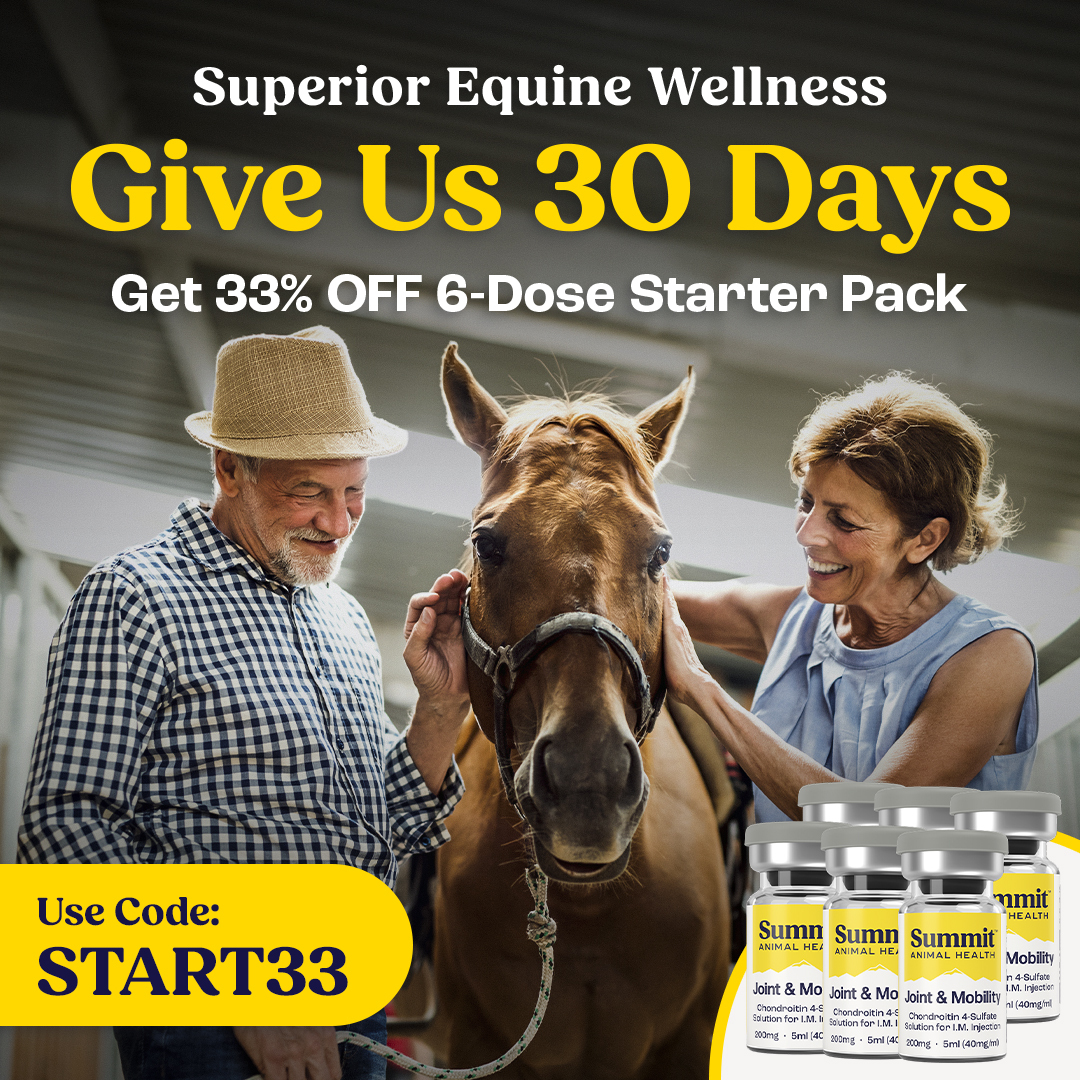 Summit Animal Health Facebook ad: 33% Off | Superior Equine Wellness
