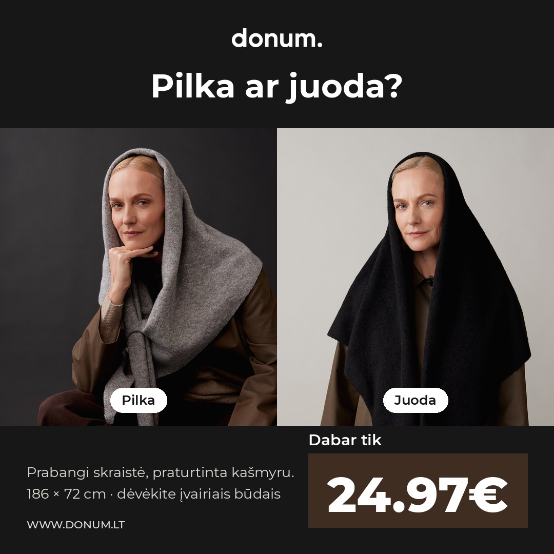 donum. Facebook ad: Pilka ar juoda? 24,97 €