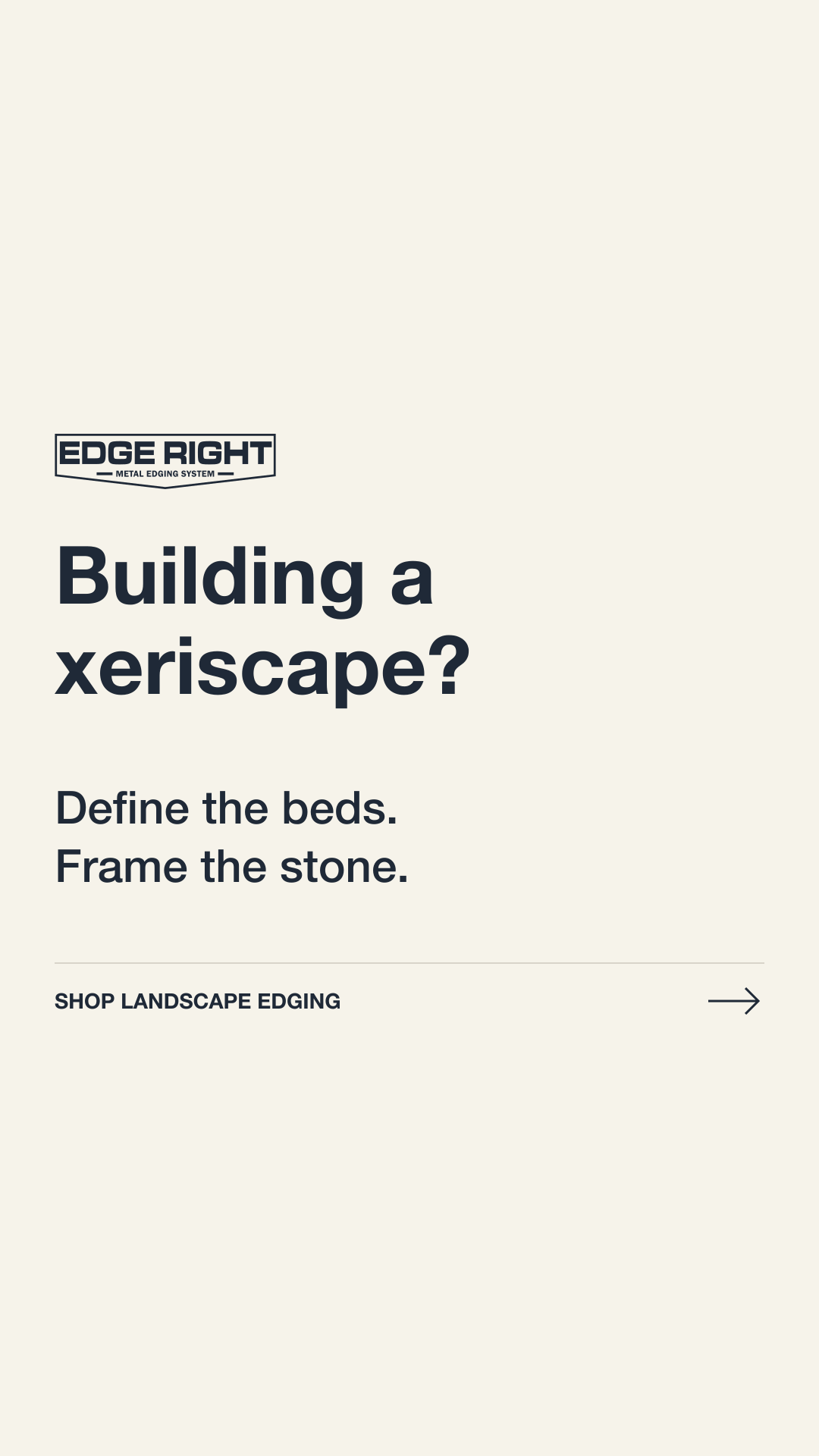 Edge Right Facebook ad: The Detail That Finishes the Yard