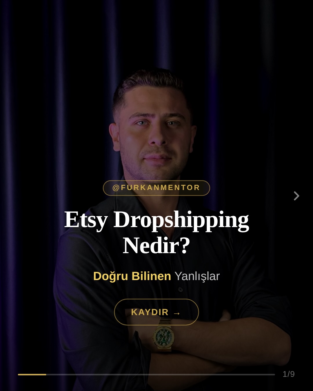 FurkanMentor Facebook ad: Bizim yaptığımız iş modeli tam olarak bir Etsy…