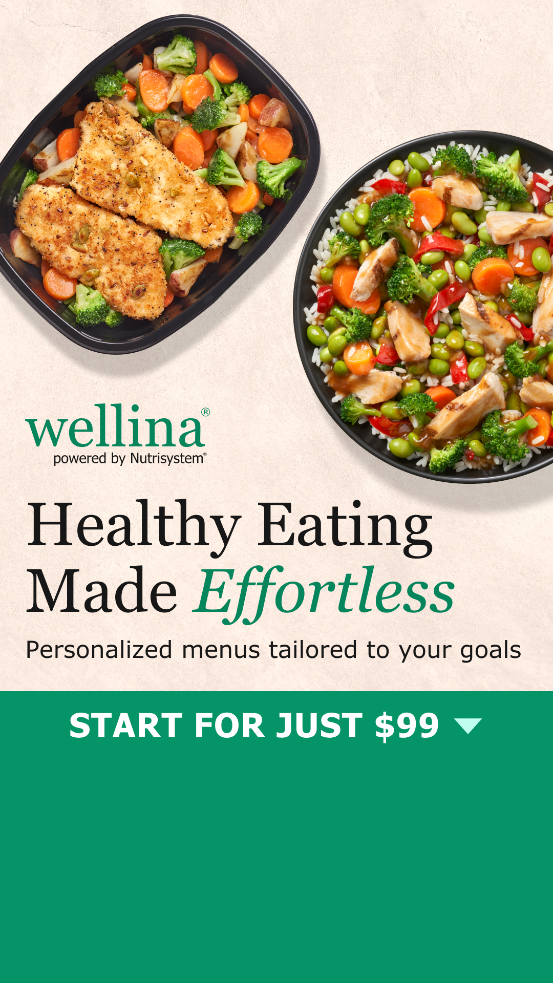 Nutrisystem Facebook ad