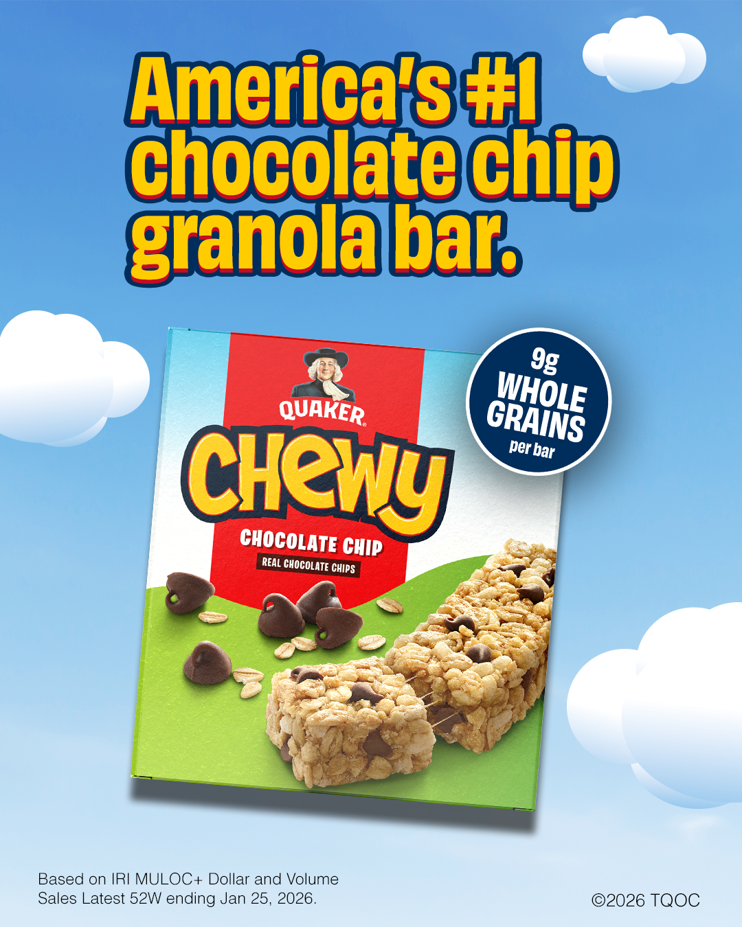 Quaker Chewy Facebook ad: 100% fun afternoon snack