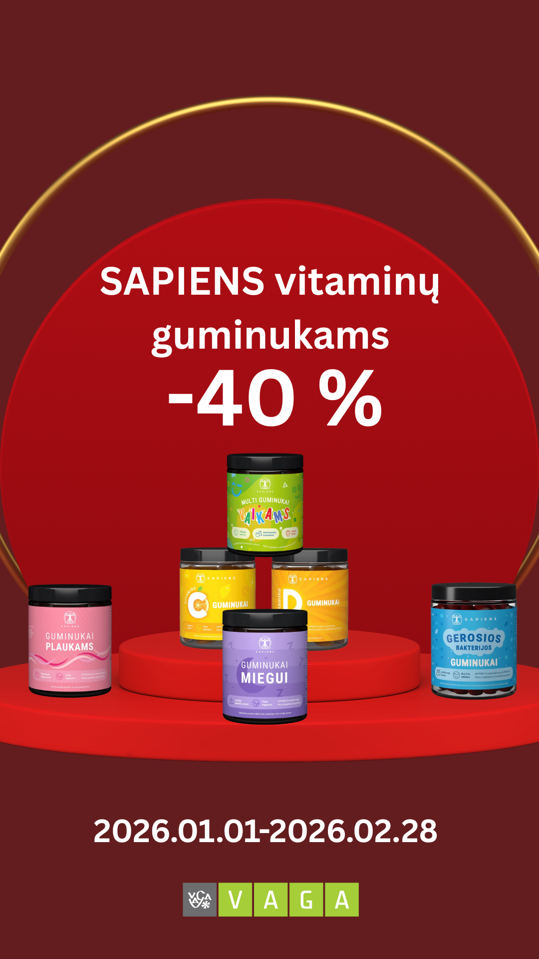 Knygynų tinklas VAGA Facebook ad