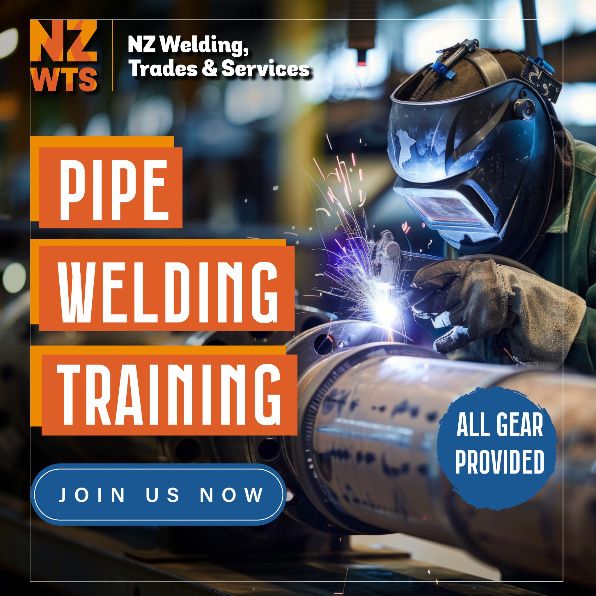 NZ Welding School Facebook ad: WELDING EXPERIENCE REQUIRED